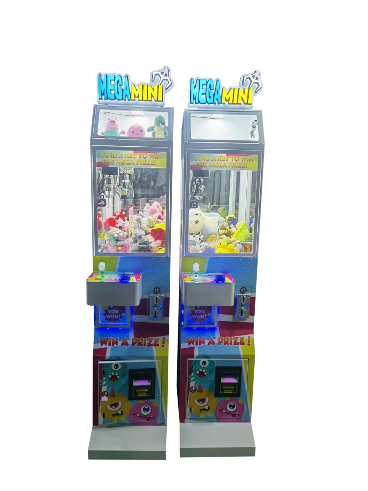 rainny lifang amusement alibaba customized small claw machine mega mini plush toy claw machine with bill acceptor