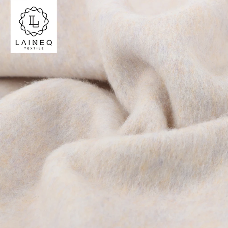 Легкое тепло: новый продукт 5% шерсти альпаки 95% двухлицый длинноволосый Альпака смешанный цвет шерстяной ткани для пальто