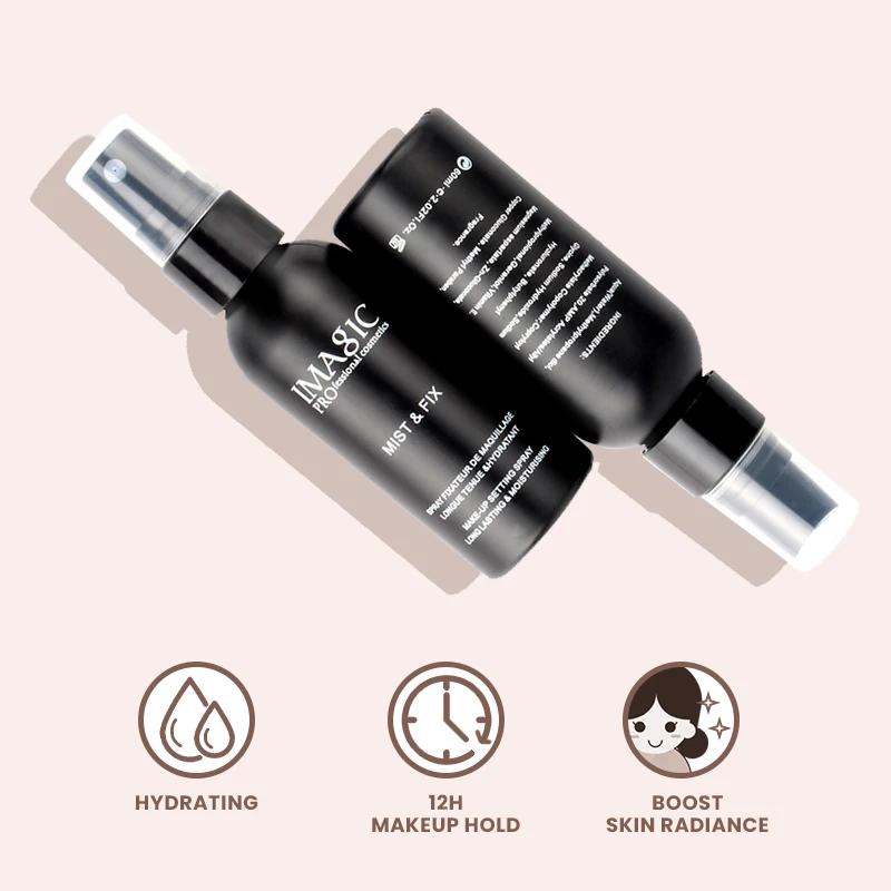 IMAGIC Natural Face Primer Makeup Setting Spray Transparent Waterproof Long Lasting Customize Logo Makeup Setting Spray