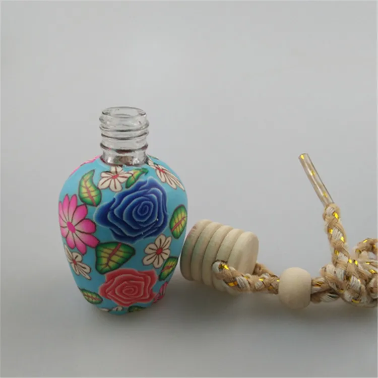 wholesale colourful 15ml aroma car perfume diffuser glass bottle