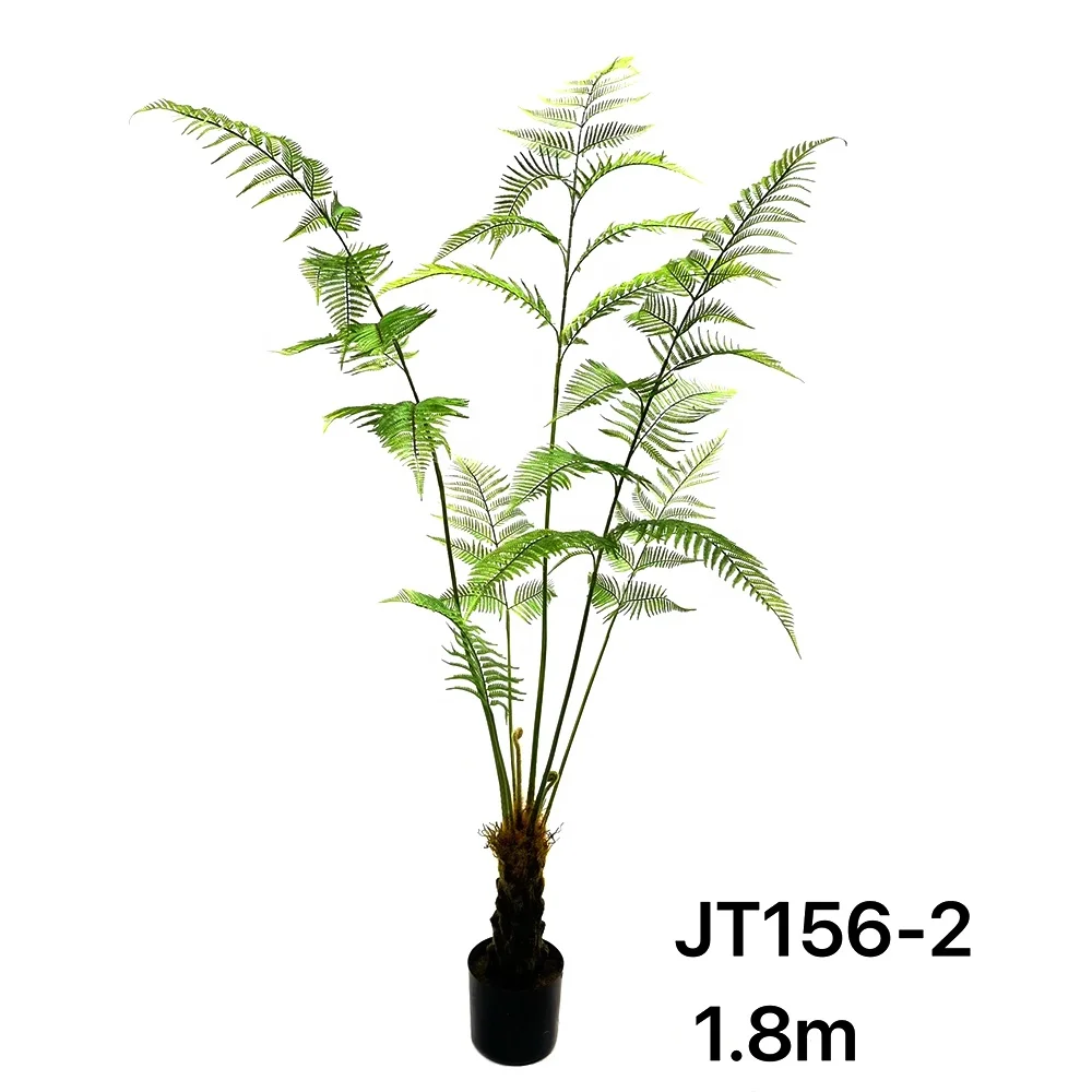 Wholesale Faux Bonsai Fern Decoration Plastic Artificial Fern Tree Home Garden Decorative Grass Plant