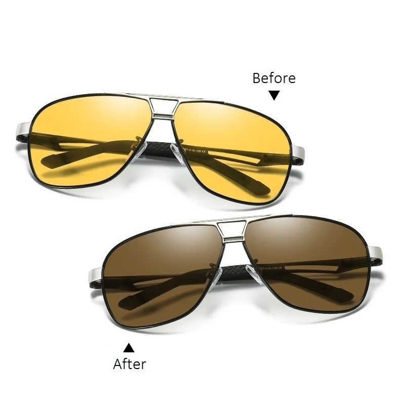 Yiwu, спортивные алюминиевые солнцезащитные очки, мужские очки ночного видения для вождения 2019