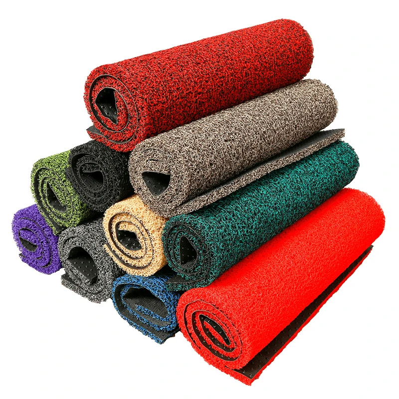 PVC Coil mat with spike backing car mat easy clean