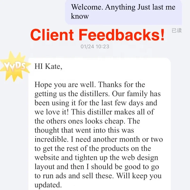 2022 Home Water Distiller Wholesale Price Glass Jug Stainless Steel Distilled Water Making Machine