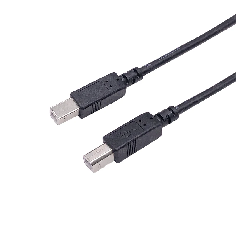 Custom High Quality USB 2.0 BM Connector Printer Cable Type B Male Cable