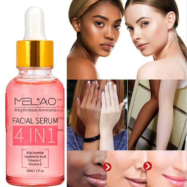 MELAO Anti Wrinkle Brightening Face Serum Skin Repair NIACINAMIDE VITAMIN C E Hyaluronic Acid 4 In 1 Skin Care Serum