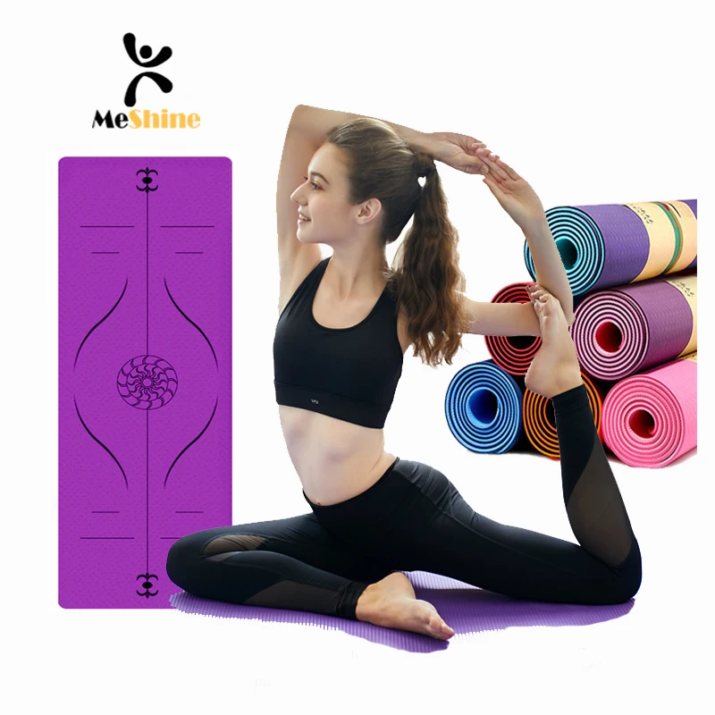 Custom Print Logo Oem Customised Eco Friendly Tpe Cork Yoga Mat ,Yogamatte
