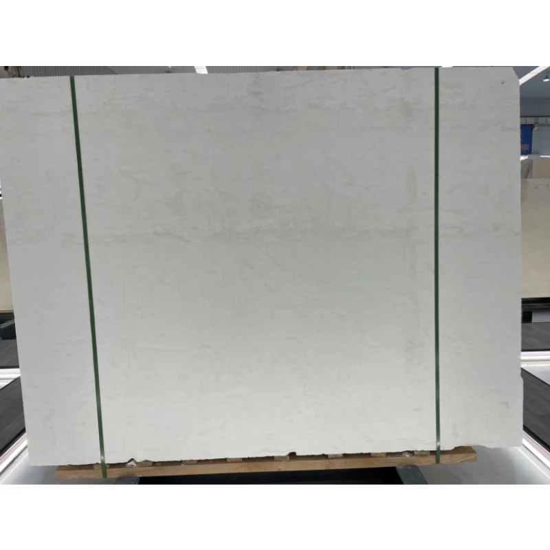 New Exterior Honed Super White Limestone Slab Natural  For Floor And Wall Cladding