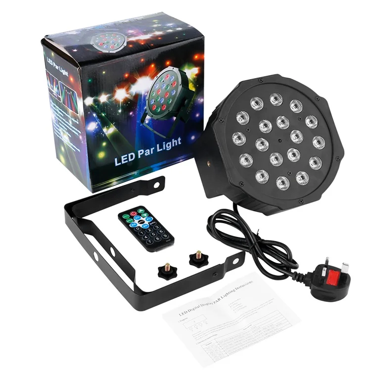 Портативный диско 18 led RGB звук управлением DMX сценический осветительный бар КТВ вечерние par