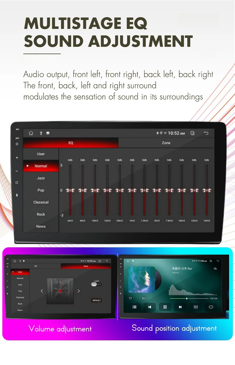 ZAD 1009 2+64g Android 10 Car Radio Wireless Carplay Gps Navi For Lexus Gx400 Gx460 2010-2020 Update 2024
