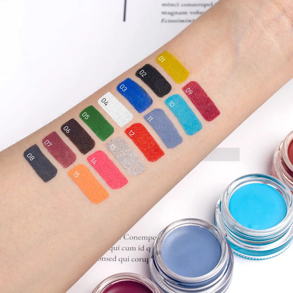Custom Logo Wholesale Eyes Color  Eyeliner Gel Liner Pencil Waterproof Eyeliner Pencil Black Eye liner Gel