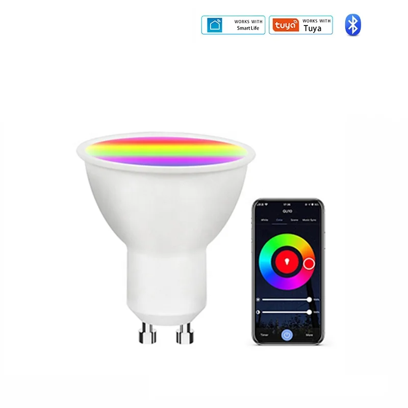 Hot Selling China 5W 9W 10W LED Smart Light Bulbs Alexa-enabled GU10 E14 E27 with Bluetooth Switch Mode
