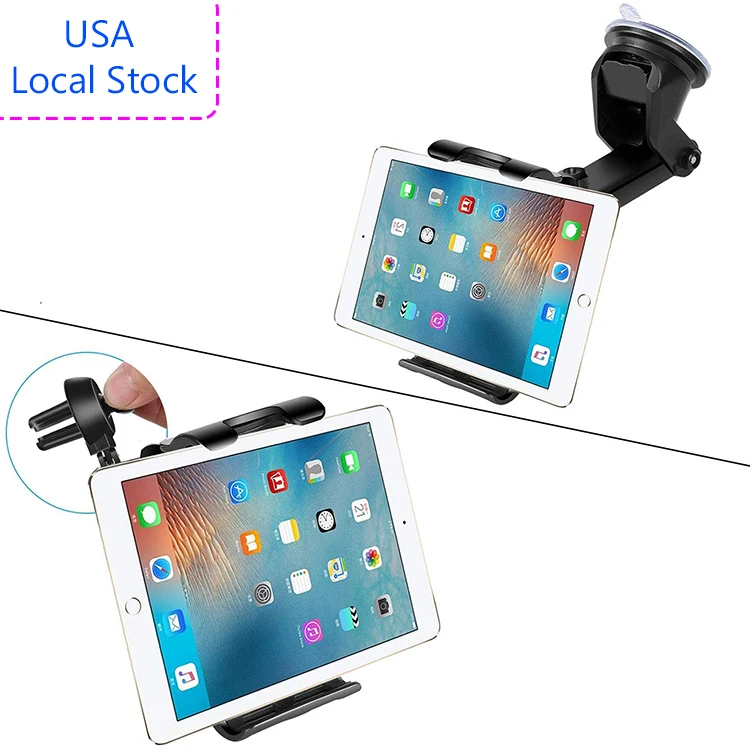 
USA Local Stock Free shipping Car Dashboard Windshield Tablet Mount Air Vent Tablet Holder 4.5