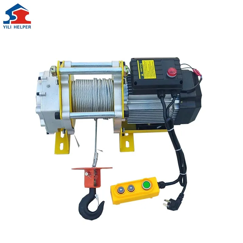 China Portable Crane Factory Supply New High Quality Electric Hoist Winch 380v 50hz 3 Phase Lifting Machine Hot Sale
