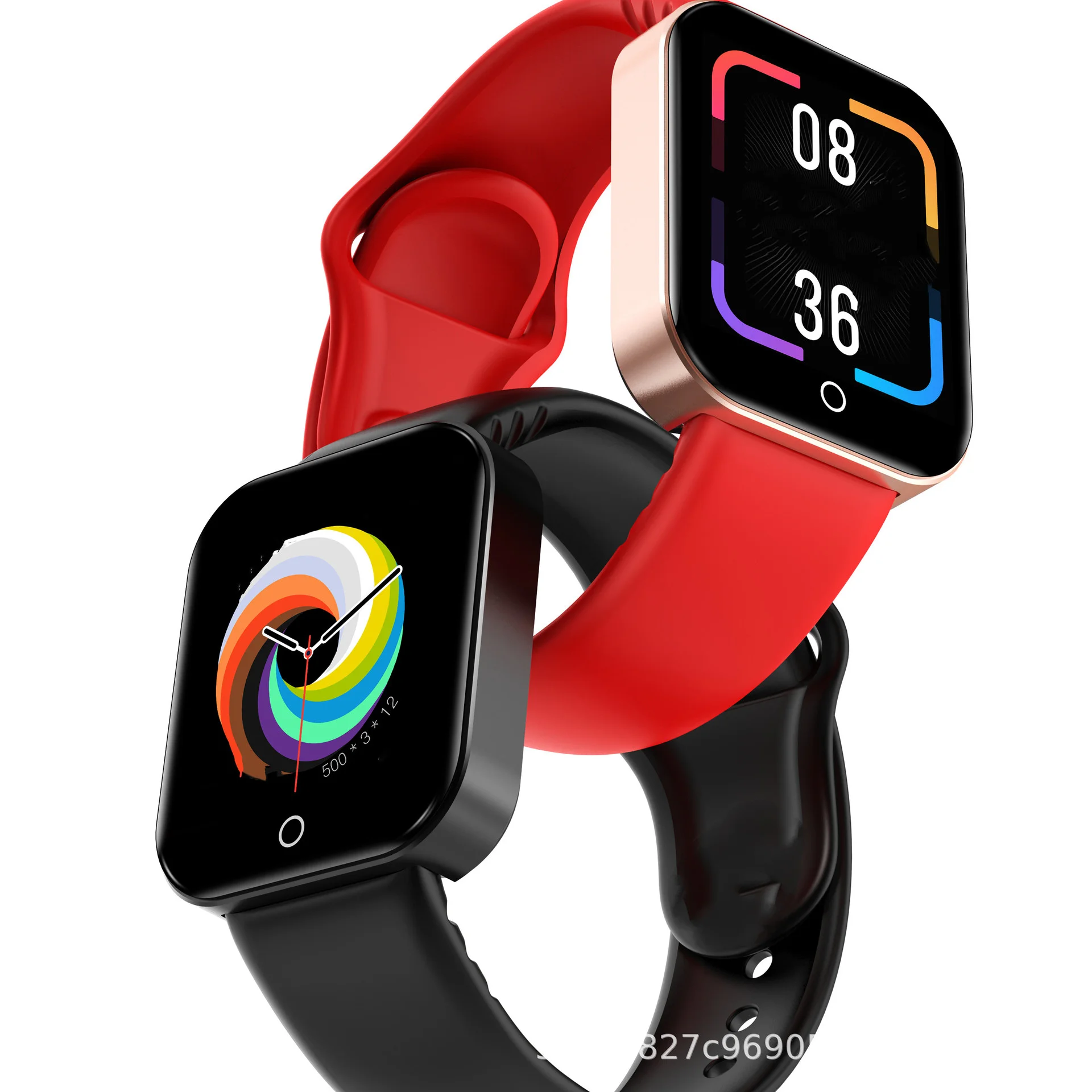 2023 new trending I7 smartwatch with bt 4.0 heart rate and blood pressure smart watch I7 smart bracelet for iphone PK D20 Y68