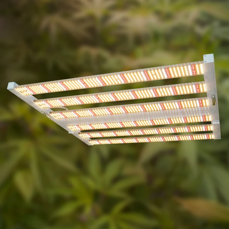 High Efficiency Newest Samsung Lm301b Listed 640W 1000W Folding Led Decorative Grow Light 8 Bars Smart Control System