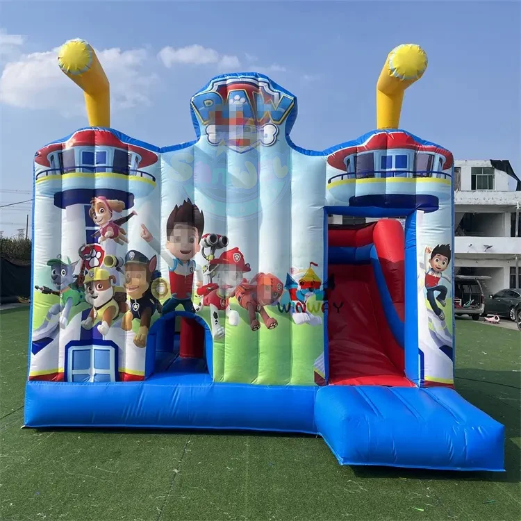 Commercial The Dog Patrol toys inflatable bounce bouncy castle Inflatable Combo Slide Bouncers Jumping Castles for outdoor