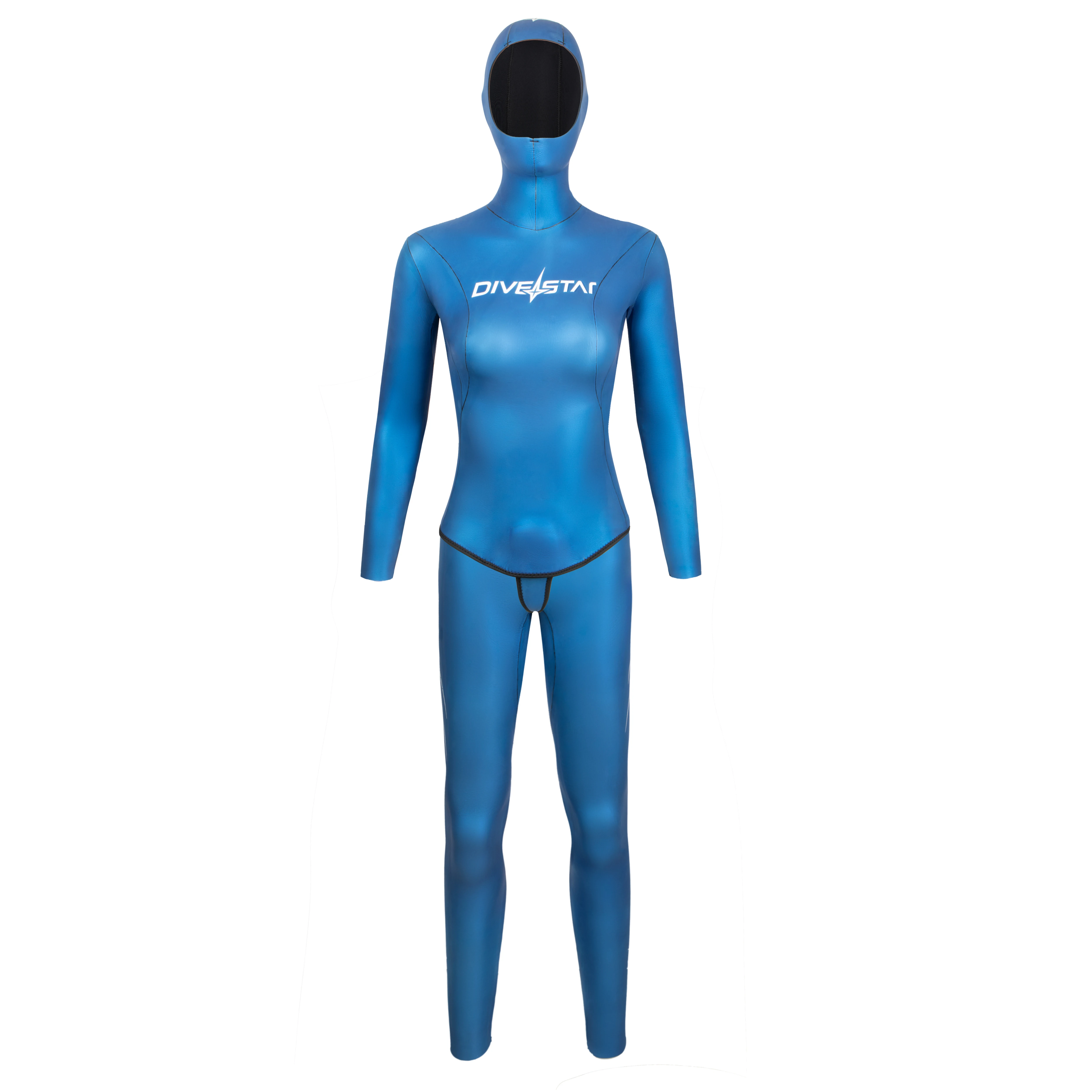 DIVESTAR High Quality Smooth Skin 3mm Yamamoto  Two-Piece Long Sleeve Hoodie Freediving Wetsuit for Women