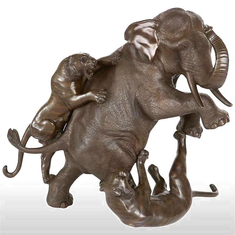 Outdoor life size garden brass cheap elephant statues