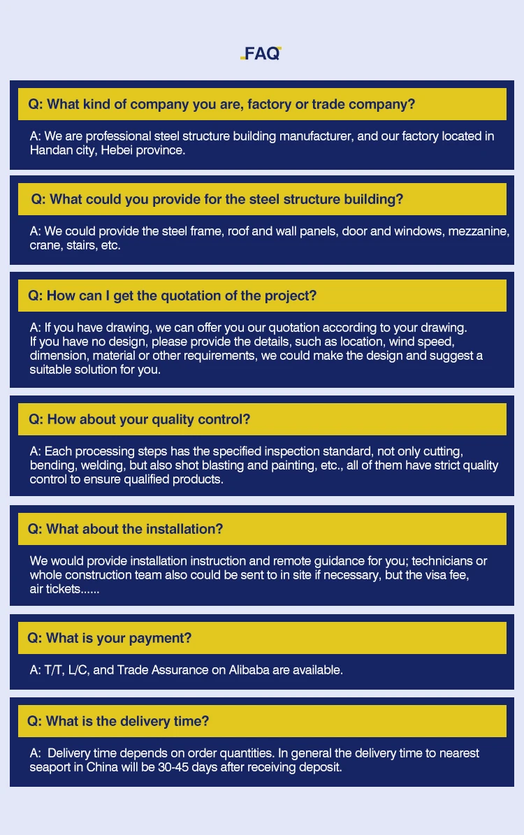 Low Cost Portable Quick Build Large-Span Prefab Warehouse Steel Structure