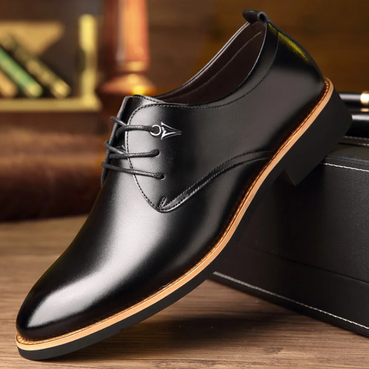 
New Black Brown Men Leather Shoes Male Formal shoes men 