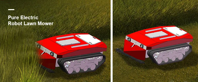 Large robot mobile rc rubber crawler chassis