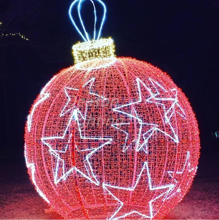 large led christmas outdoor sphere
