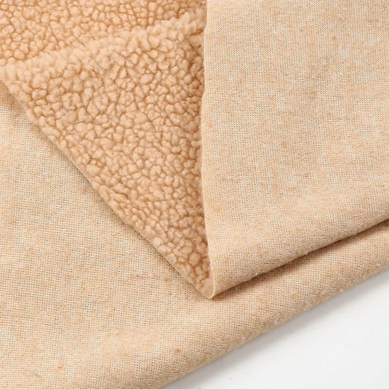 65% cotton 35% polyester winter thick organic cotton pure cotton knitting polar fleece sweatshirt brushed fabric for hoodies