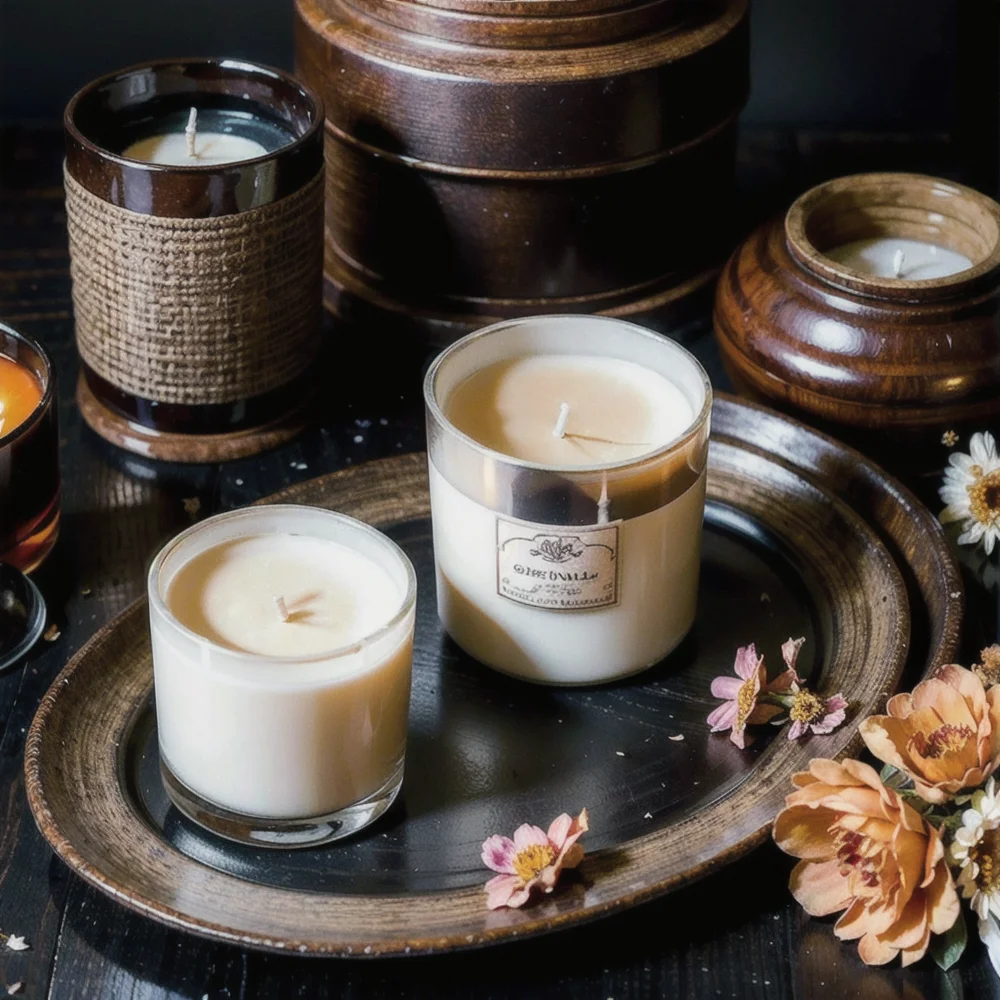 soy wax customized scented candle private label gift set manufacturers