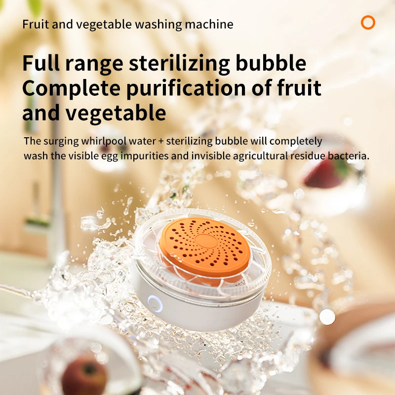 Fruit and Vegetable Washing Machine Magnetic Charge Fruit and Vegetable Cleaner with OH-ion Clean Technology