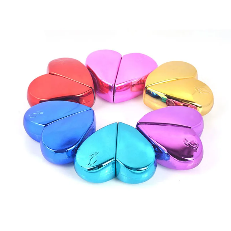 25ml electroplating heart-shaped glass perfume bottle pressing spray pump perfume packaging container
