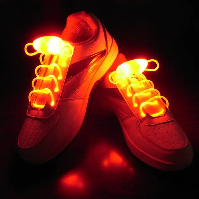 Оптовая продажа, светящиеся светодиодные нейлоновые шнурки, светящиеся шнурки для обуви для вечеринки или мероприятия