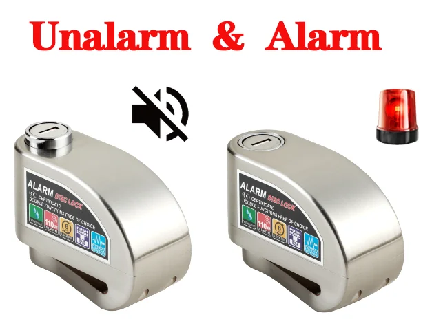 
DF Disc Lock alarm Motorcycle lock Anti-theft Motorbike /scooter alarm lock for bike 