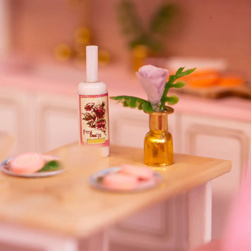 IIECREATE Puzzle DIY Toys Wooden Mini DIY Kit Simple Doll House Furniture 3D Miniature Style Accessories Doll House