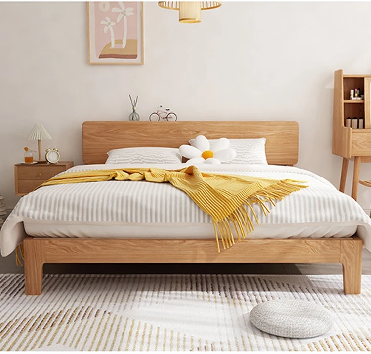 Solid Wood Bed Sets Wooden Twin Bed Frame Furniture King Bed Frame For Bedroom