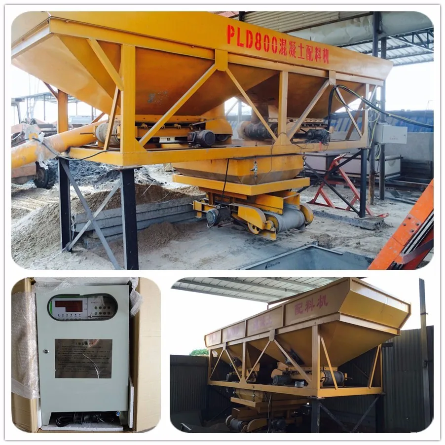Concrete batching machine for construction works