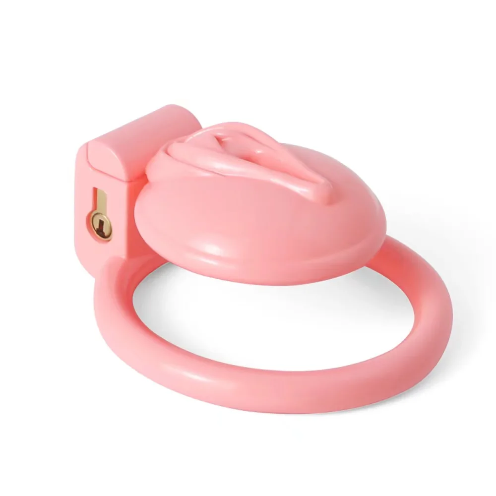 Pussy Shape Chastity Premium Pink Paint Lightweight  Chastity Device 3D Printed Cock Cage