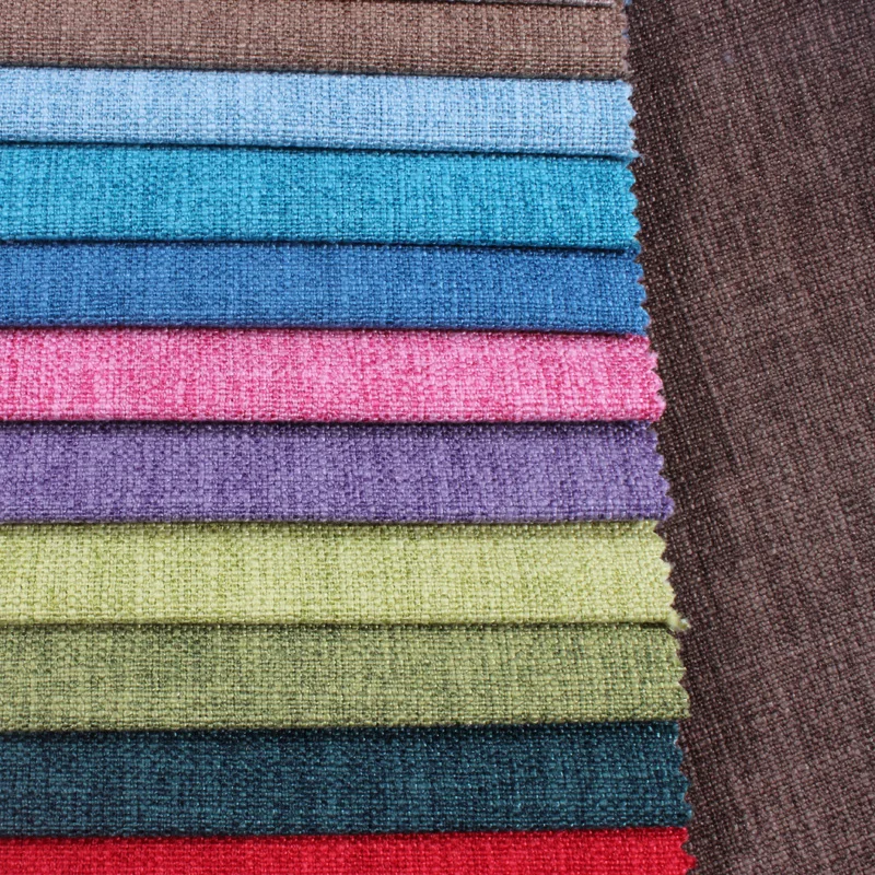 
2020 new style wholesale thick linen fabrics for sofa seat covers cushion pillow 