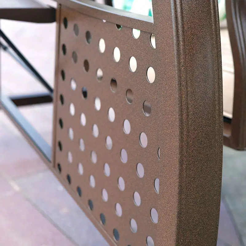 Metal Waterproof All Weather Garden Outdoor Furniture Household Adult 3 Person Patio Hanging Swing