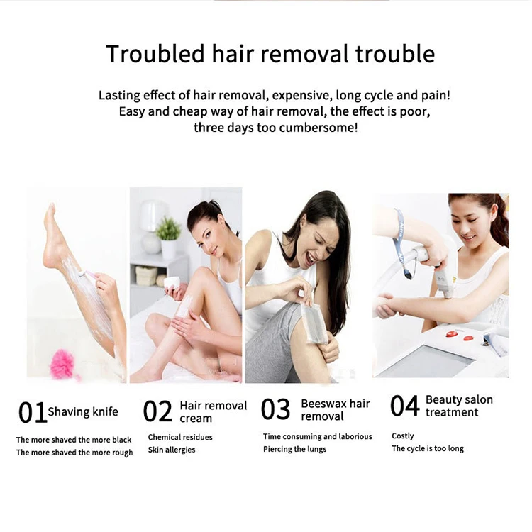 New Female Epilator Rechargeable Lady Hair Removal Shaver for Women Electric Bikini Trimmer Professional Shaving Machine