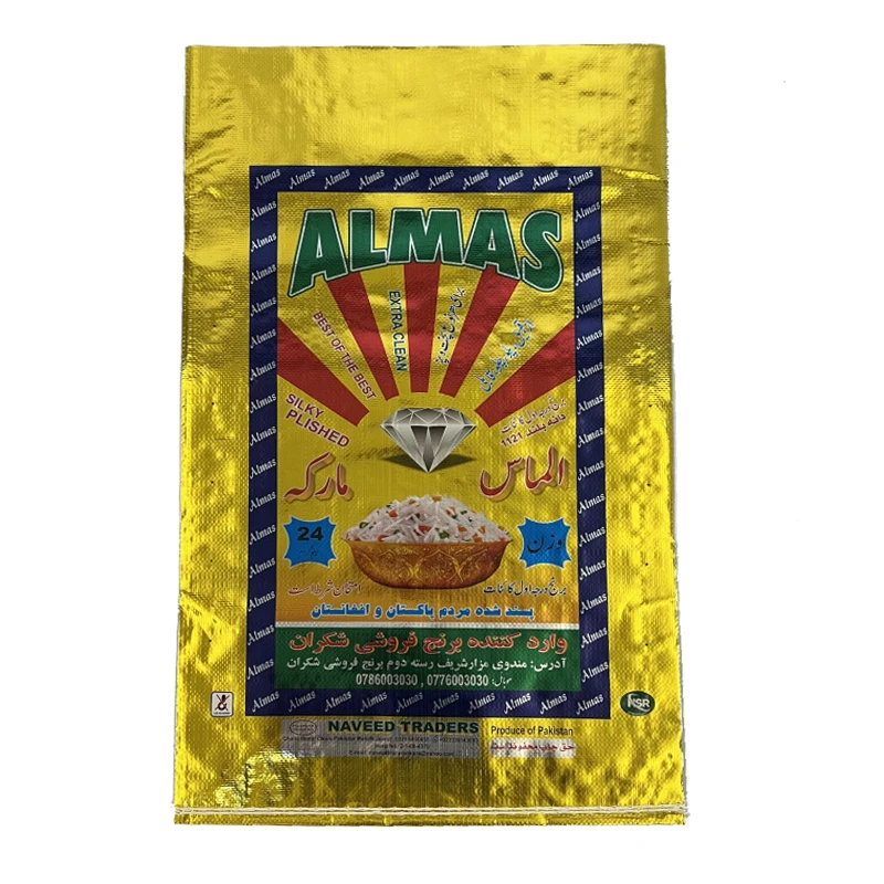 25kg 50kg pp bags100kg customized laminated custom printing sack polypropylene woven plastic sugar rice bag corn seeds bags