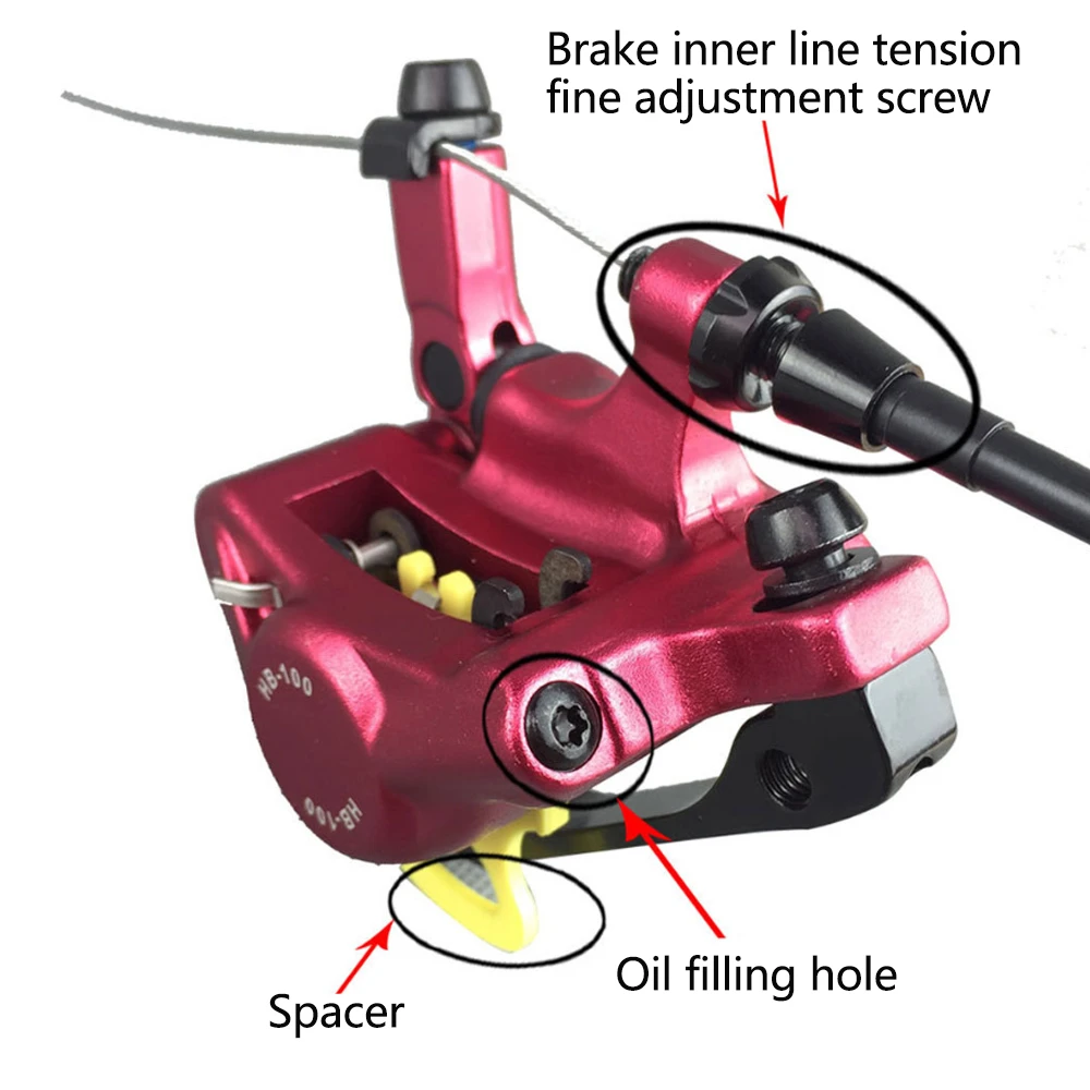ZOOM Mountain Bike Line Pull Hydraulic Disc Brake Caliper Front Or Rear One MTB Hydraulic Disc Brake Set