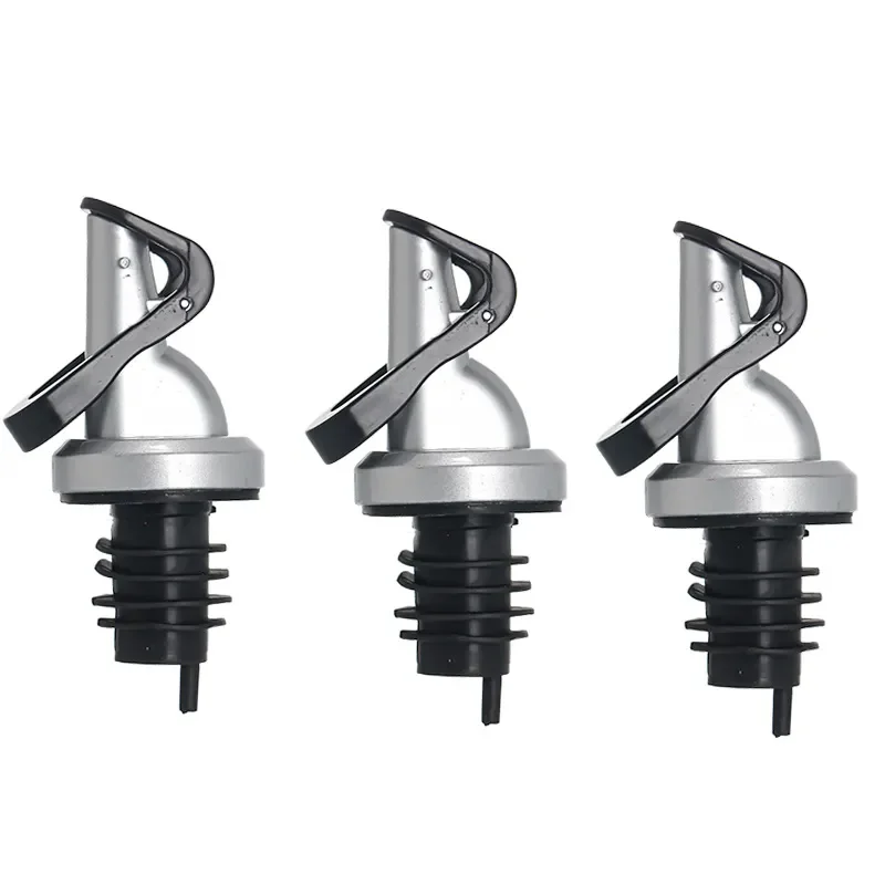 Oil Bottle Stopper Food Grade Rubber Seal Wine Pourer Lock Plug Sealing Leak-proof Nozzle Sprayer Liquor Dispenser Kitchen Tool