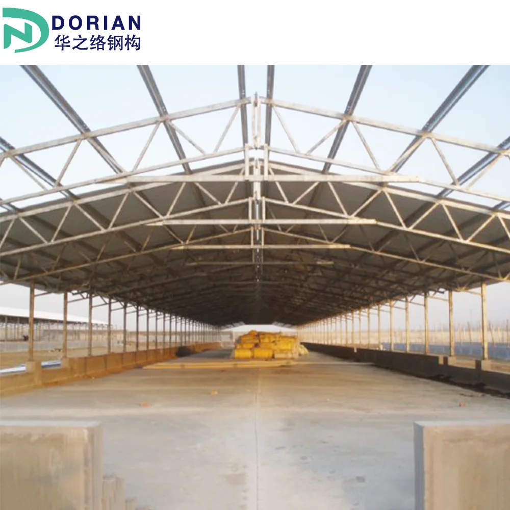 Prefabricated Steel Structure prefab poultry tunnel house Steel Building houses of the chicken usda farm building plans