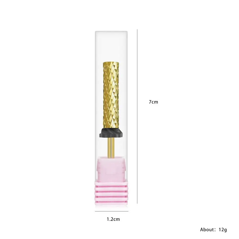 LOOTAAN High Quality Gold Rotary Burrs Electric Nail File Bit Set Carbide Diamond 5 In 1 Super Long Nail Drill Bits