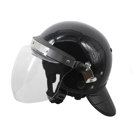 Оптовая продажа легкий riot gear огнестойкость ударопрочность riot шлем с лицевой щит