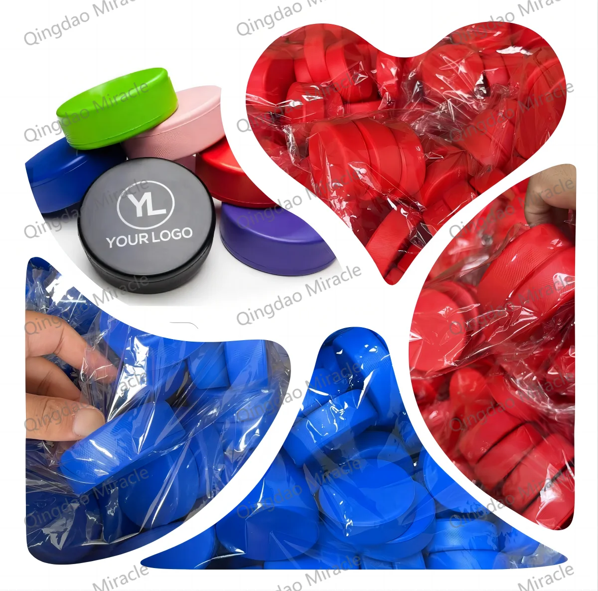 Custom Logo Pu Foam Anti Stress Toy Ball Baseball Soccer Puck Ice Hockey Stress Reliever Balls Squeeze Toys For Kids Stress Ball