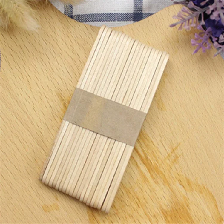Wholesale environment-friendly wooden disposable ice cream stick for safe use ice cream stick