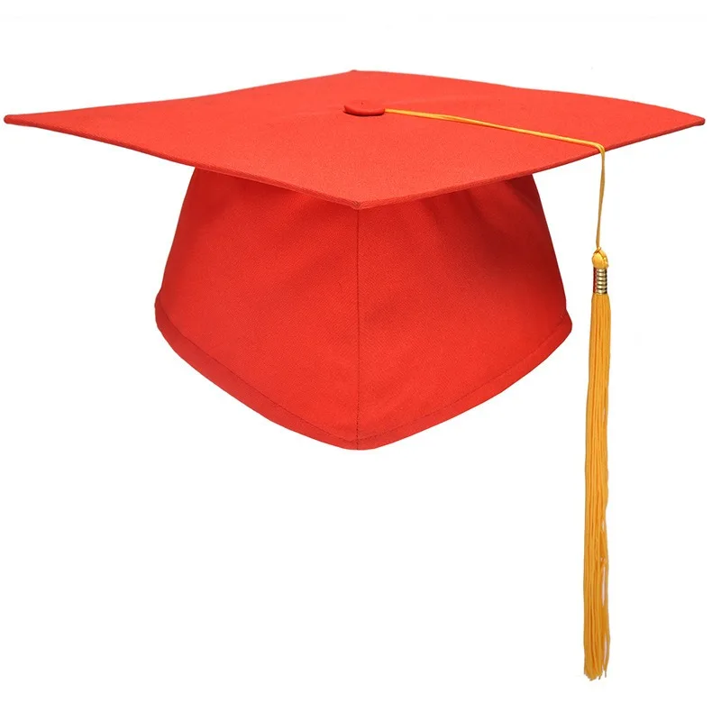 Sublimation Blank Matte Graduation Cap With Tassel For Adults High School And Bachelor Master Print Custom Logo Embroidery