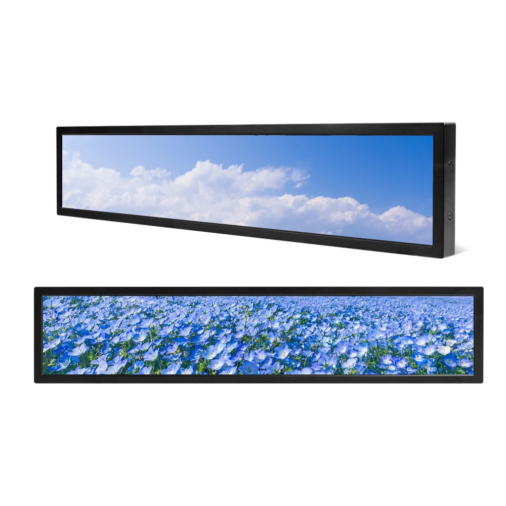 24 Inch Stretched Bar LCD Display 1920*360 Resolution Brand New Stretch Band for Digital Signage and Displays